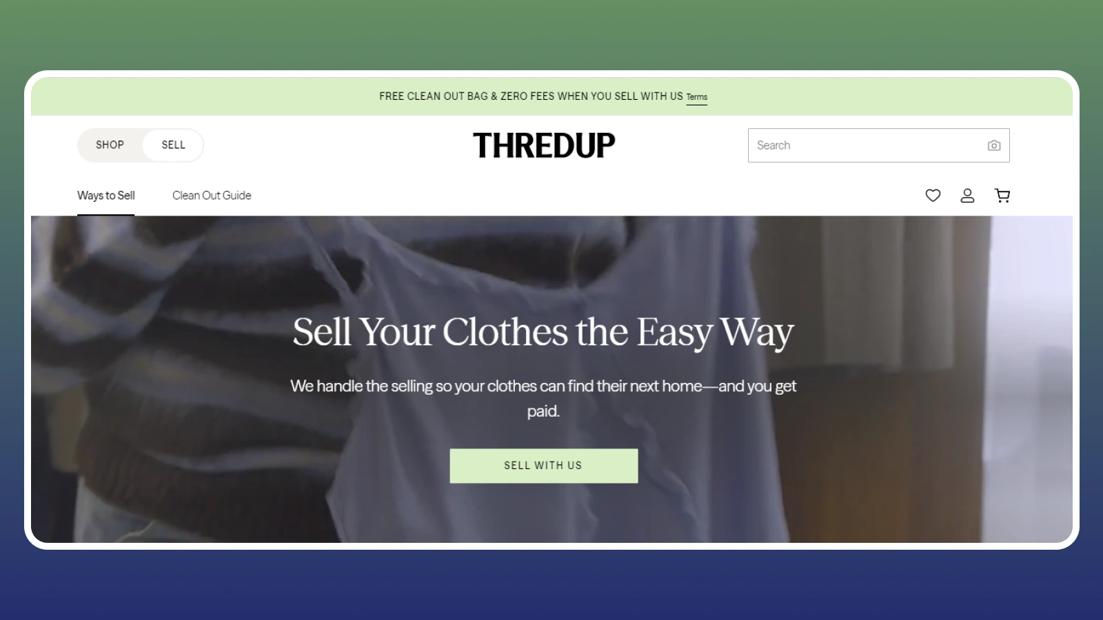 Página web de ThredUp