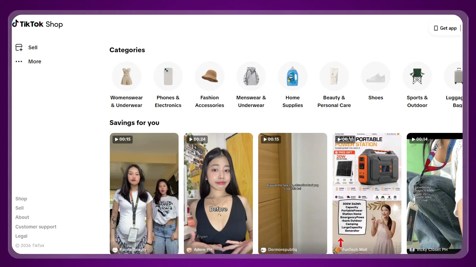 tiktok website