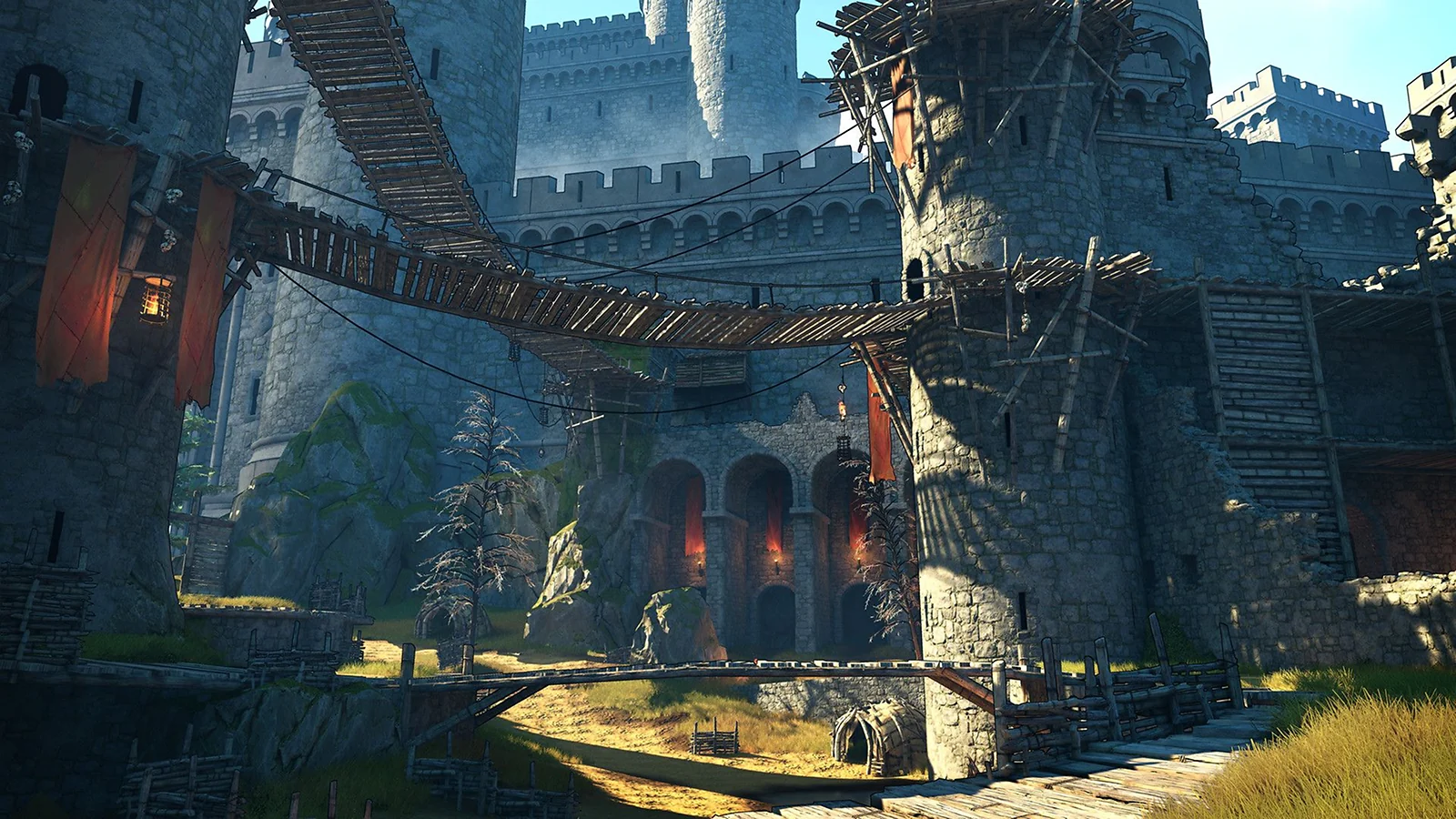 Tiny Tina’s Wonderlands gameplay showing a fantasy character exploring ancient ruins.