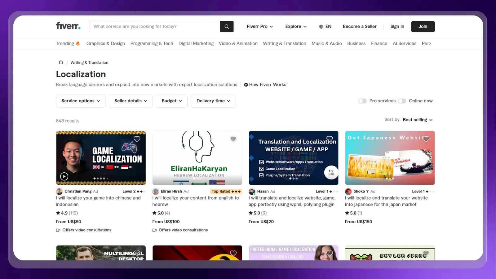 fiverr website