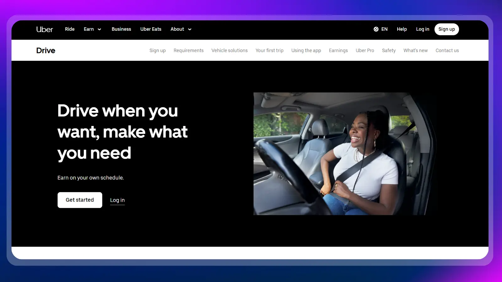 uber website