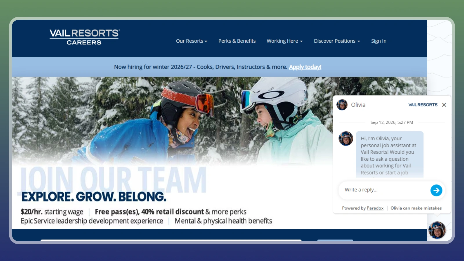 Vail Resorts website