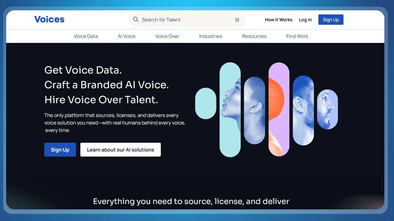 página web de «voices»