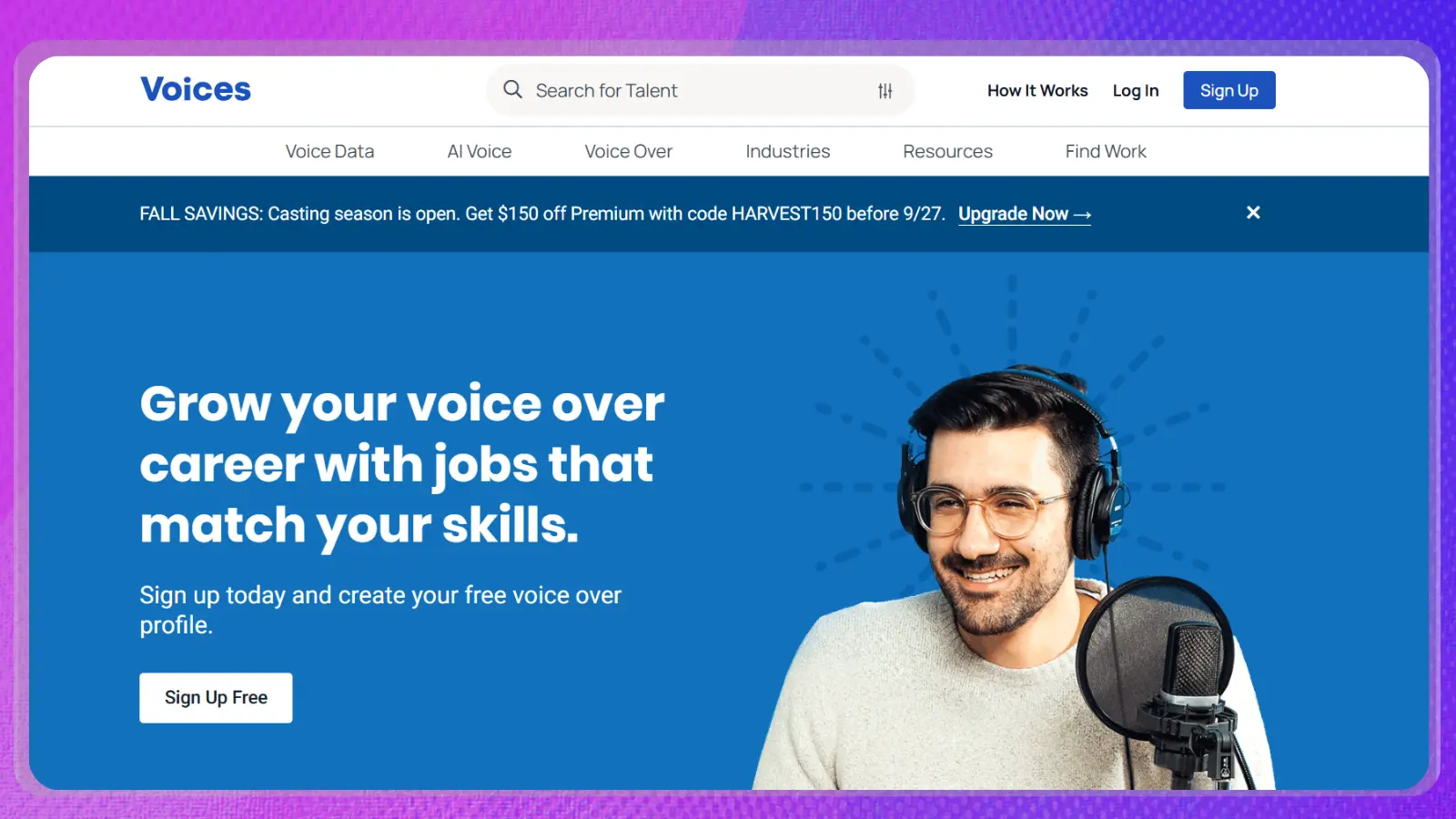 página web de «voices»
