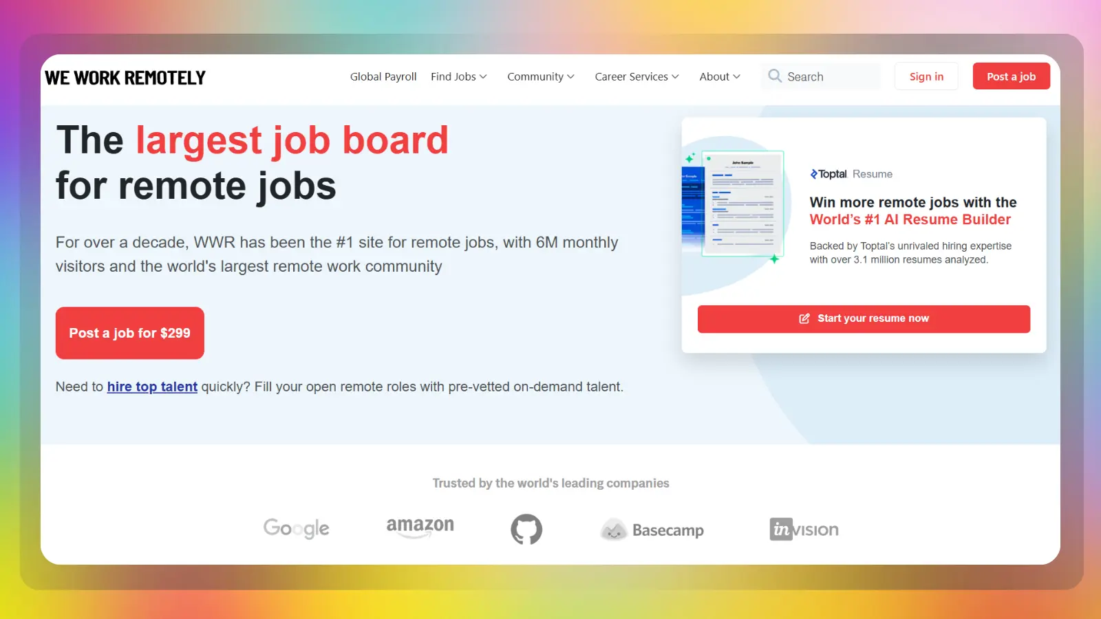 „Wir arbeiten im Homeoffice“ – eine Website mit Stellenangeboten und Arbeitsmöglichkeiten im Homeoffice