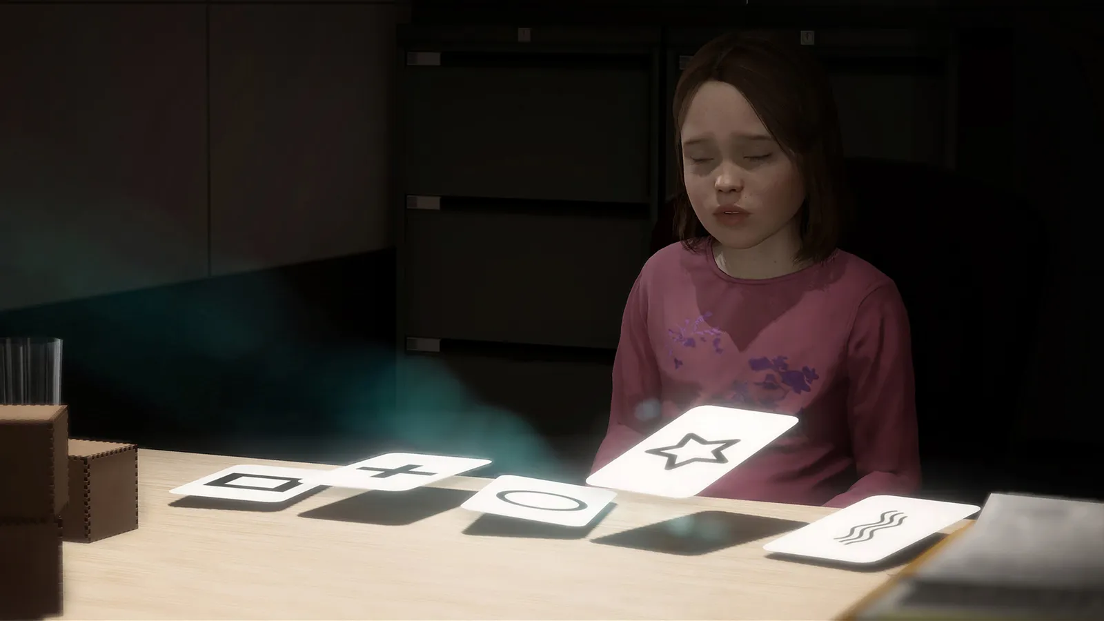 Beyond: Two Souls child doing esp card test