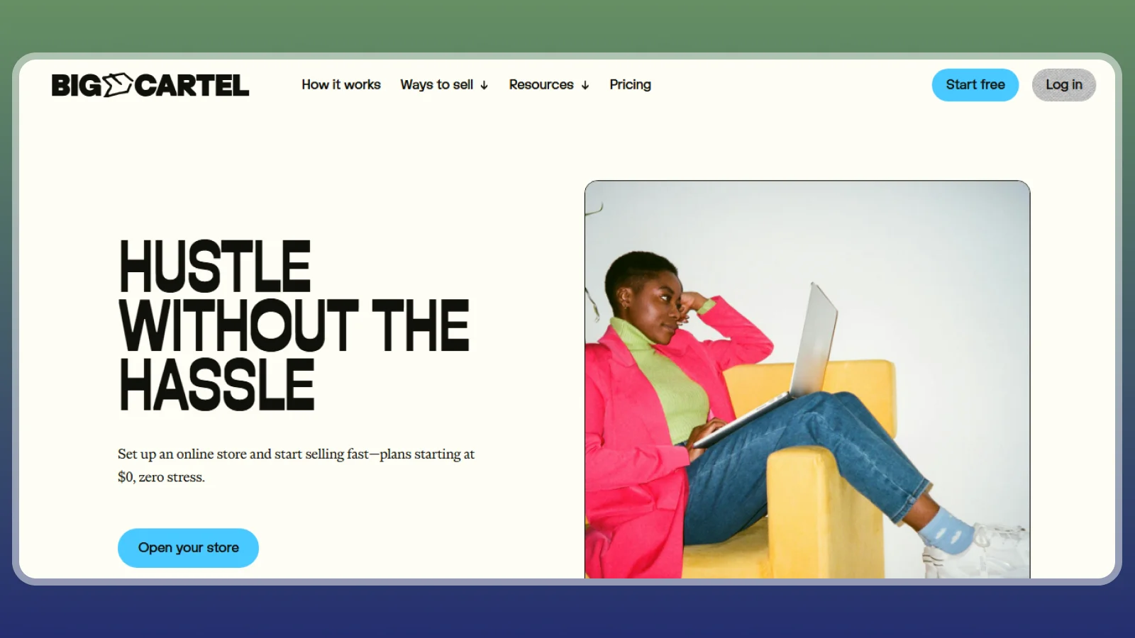 Big Cartel website