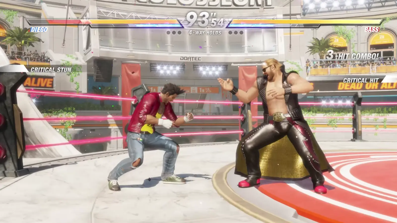Dead or Alive 6 – Diego i Bass zmierzą się na ringu zapaśniczym podczas walki