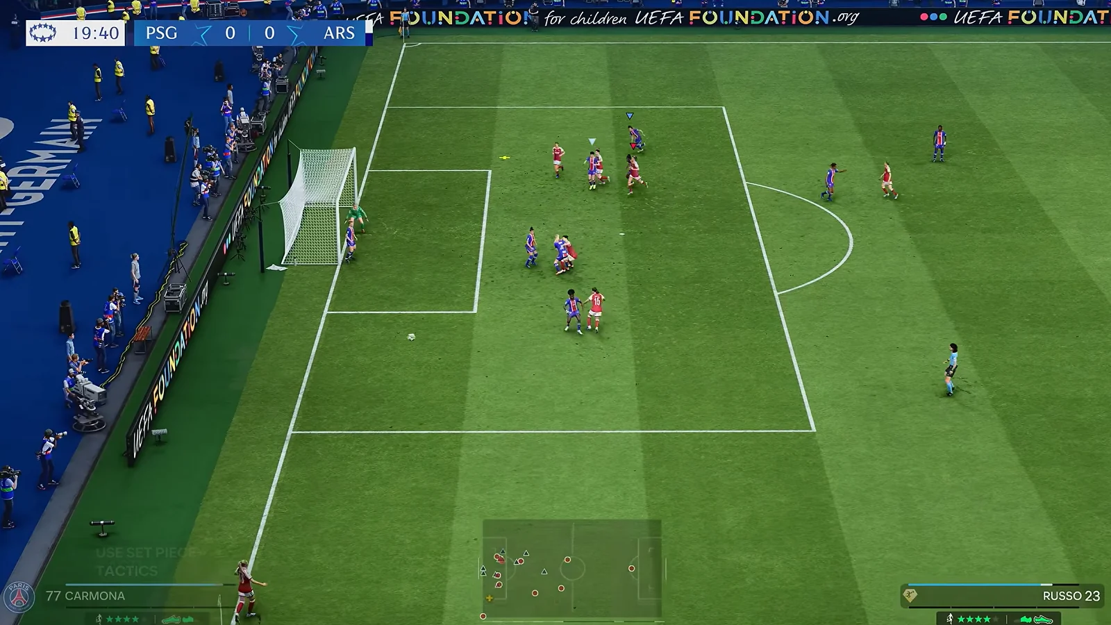 Football match gameplay in EA Sports FC 27