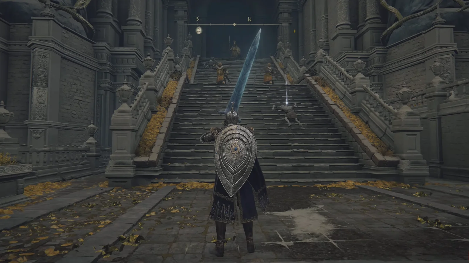 Elden Ring combat encounter showing the Tarnished battling an enemy