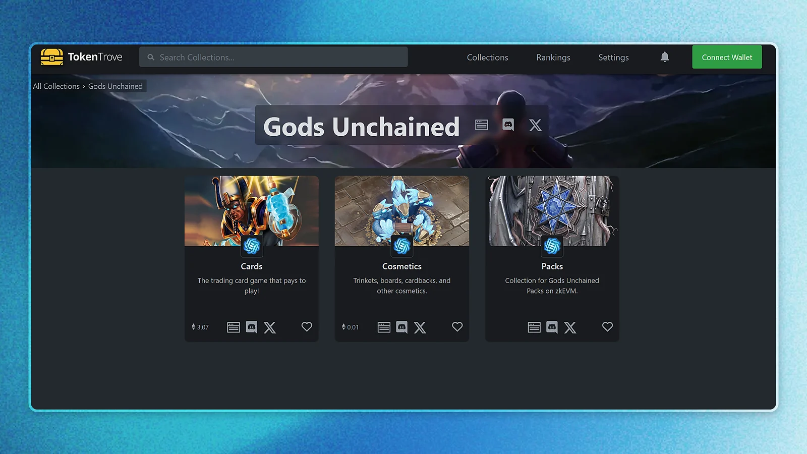 Gods Unchained website