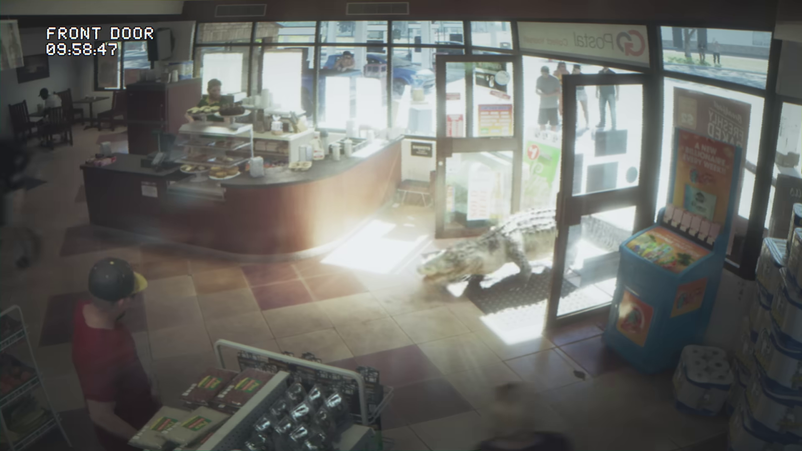 GTA VI alligator convenience store security cam