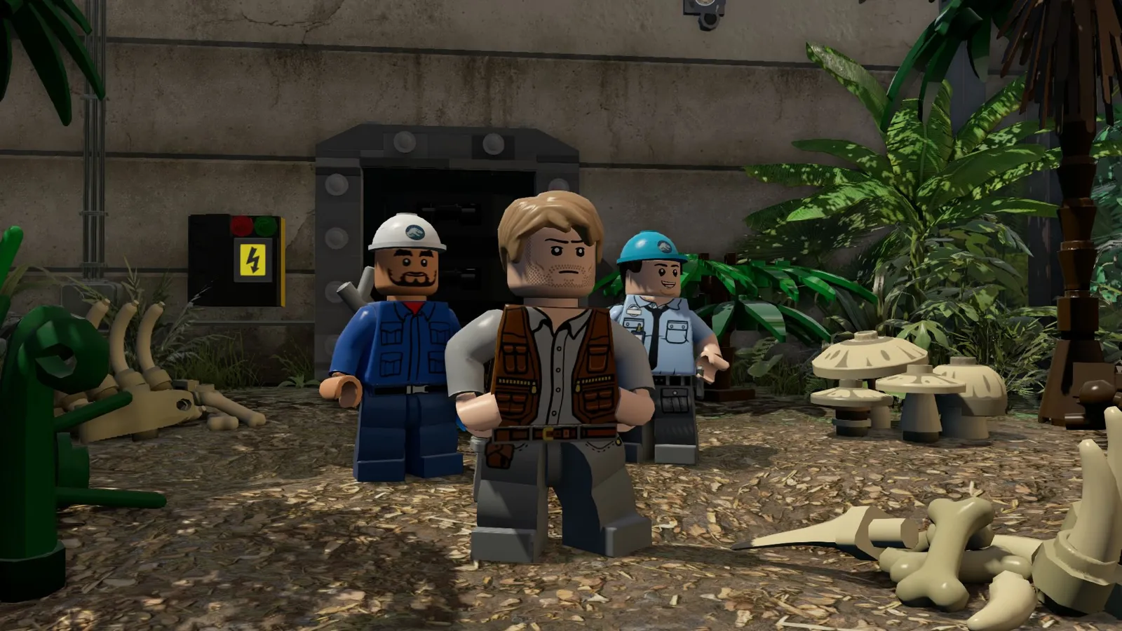 LEGO: Jurassic World owen and crew exploring dinosaur bones
