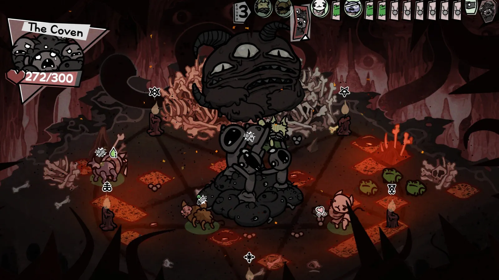 Mewgenics coven boss battle
