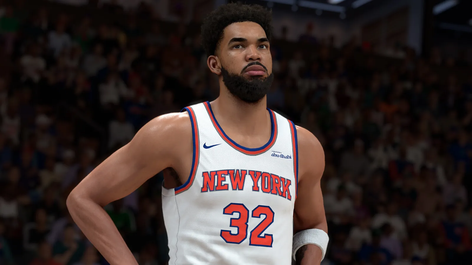 NBA 2K26 knicks center number portrait with hand on hip