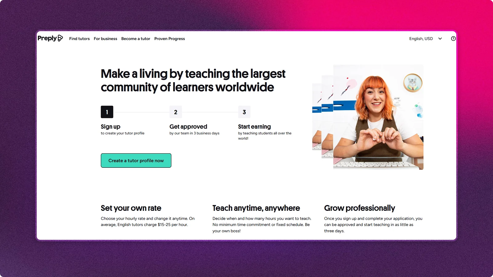 Preply homepage