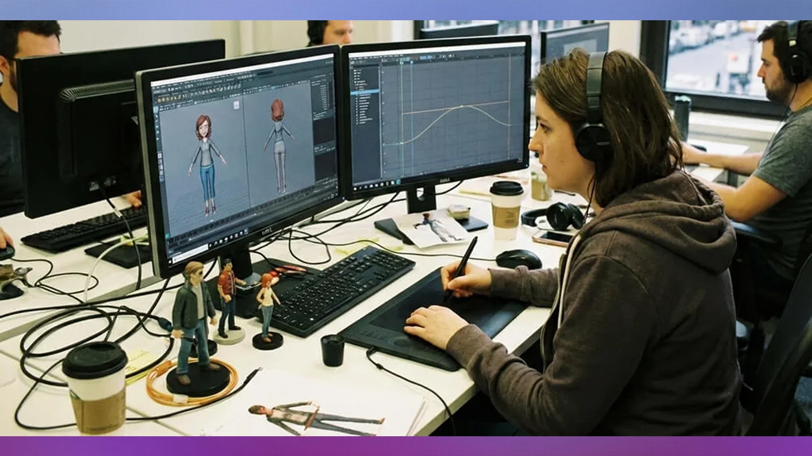 Animator breaking down a character's movement