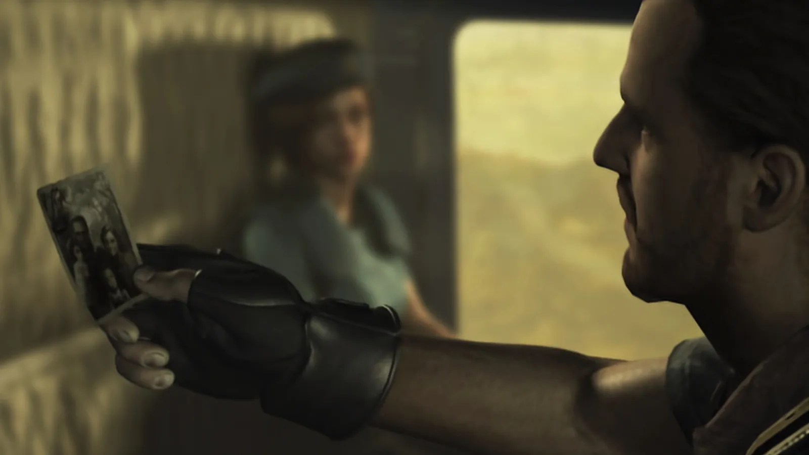 Resident Evil - Biohazard HD Remaster barry showing old photograph to jill