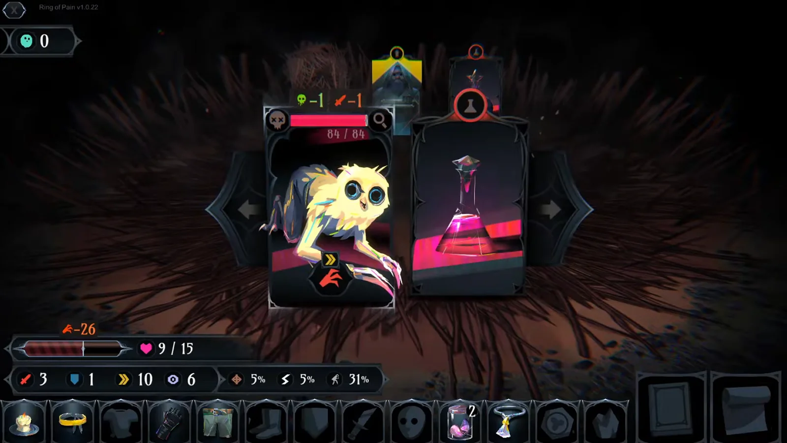 Ring of Pain - O melhor jogo semelhante ao Slay the Spire para aventuras em masmorras com risco e recompensa