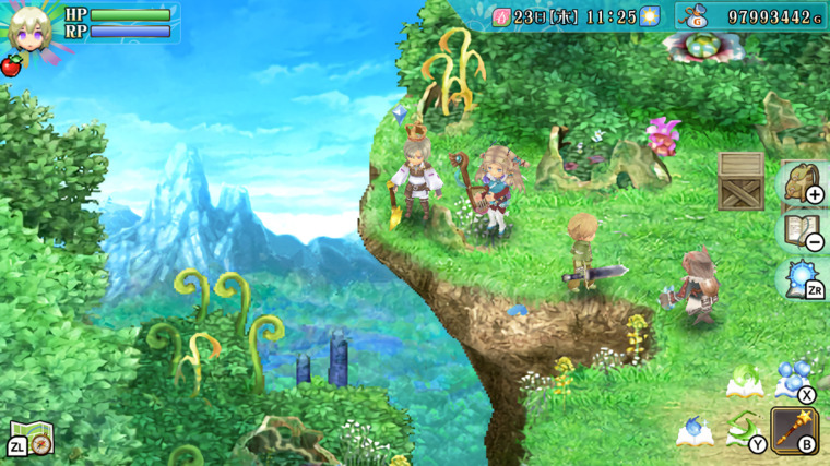 Socializing with friends in Rune Factory 4 Special