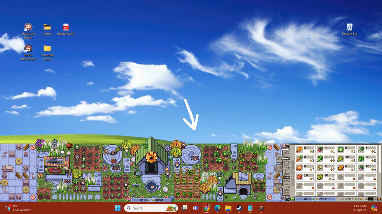 Rusty's Retirement game sitting on a desktop