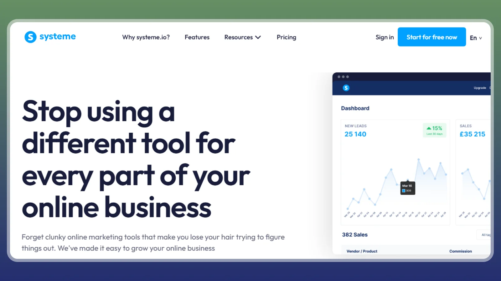 Systeme.io website