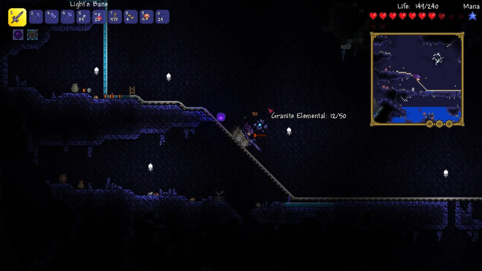 Terraria cavern granite elemental fight