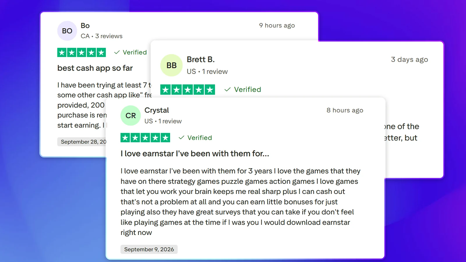 EarnStar Trustpilot Reviews