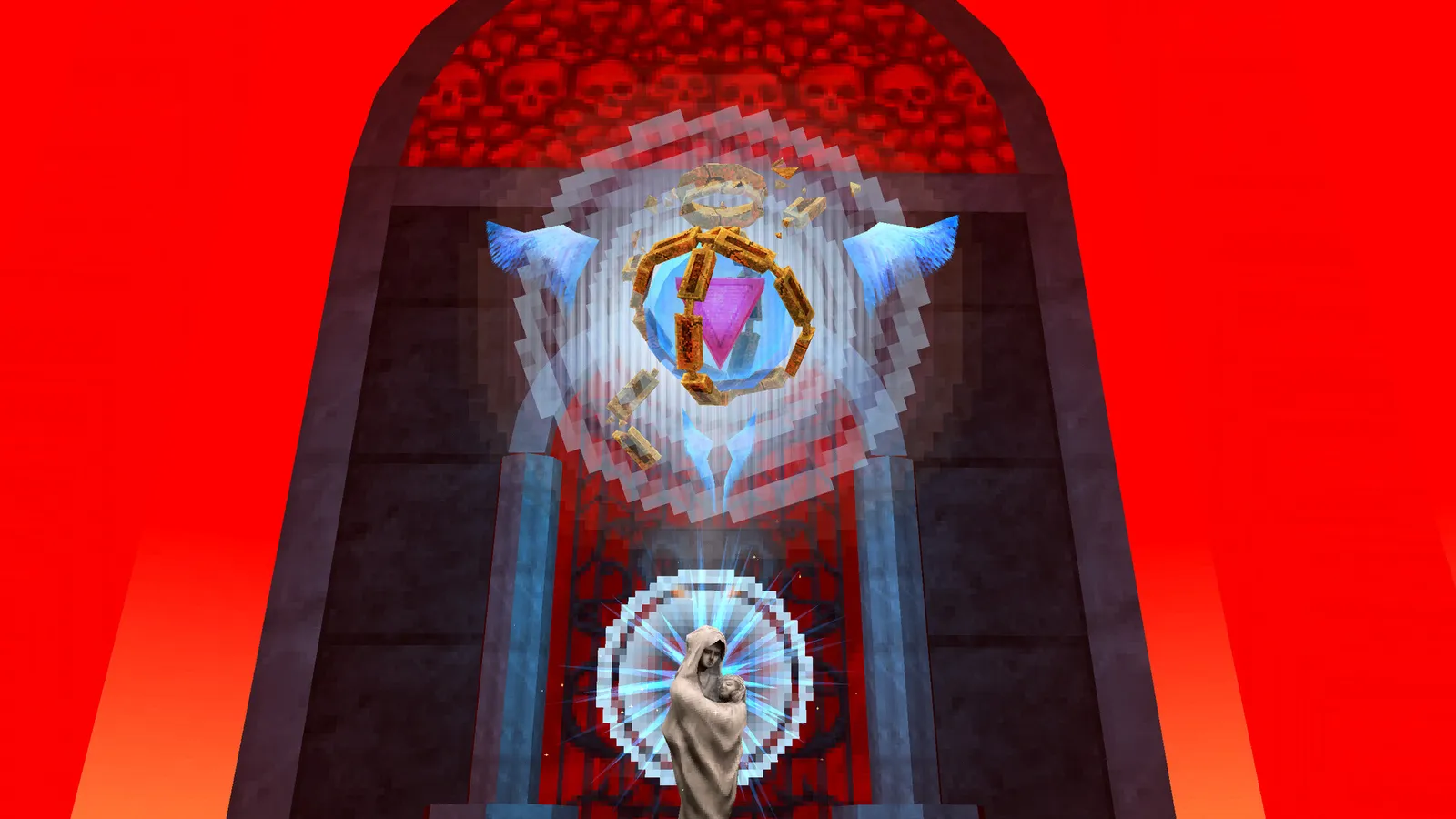 ULTRAKILL heavenly vision with angelic figure and halo