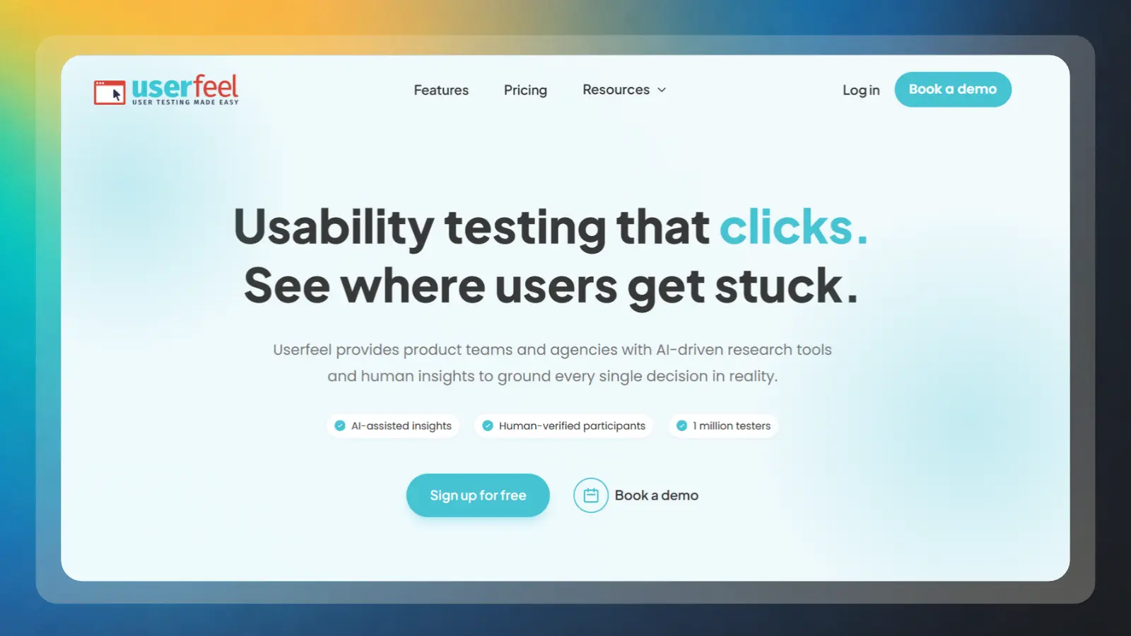 Userfeel website