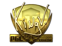 Sticker | kNgV- (Gold) | Krakow 2017
