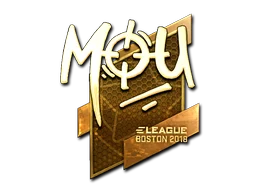 Sticker | mou (Gold) | Boston 2018