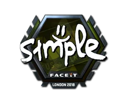Sticker | s1mple (Foil) | London 2018