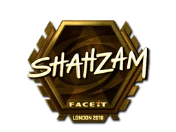 Sticker | ShahZaM (Gold) | London 2018
