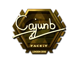Sticker | cajunb (Gold) | London 2018