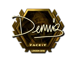 Sticker | dennis (Gold) | London 2018