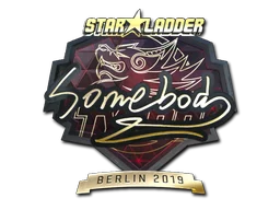 Sticker | somebody (Gold) | Berlin 2019