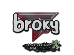 Sticker | broky | Antwerp 2022