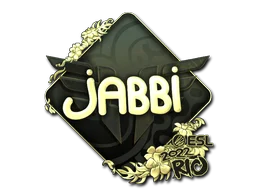 Sticker | jabbi (Gold) | Rio 2022