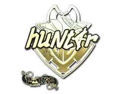Sticker | huNter- (Gold) | Paris 2023