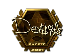Sticker | Dosia (Gold) | London 2018