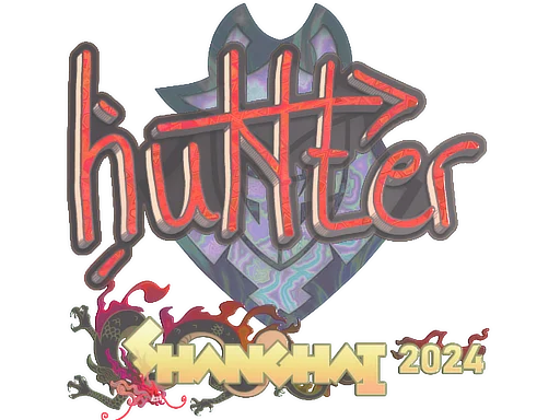 Sticker | huNter- (Holo) | Shanghai 2024