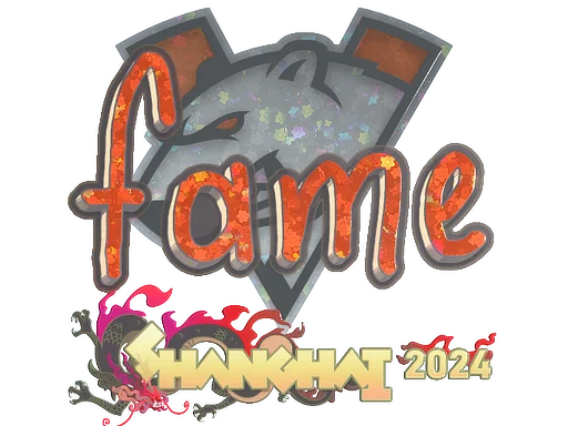 Sticker | fame (Glitter) | Shanghai 2024