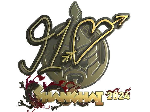 Sticker | 910 (Gold) | Shanghai 2024