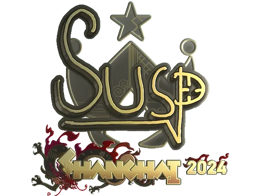 Sticker | susp (Gold) | Shanghai 2024