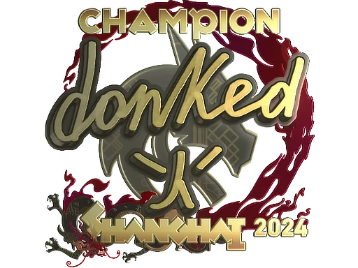Sticker | donk (Gold, Champion) | Shanghai 2024