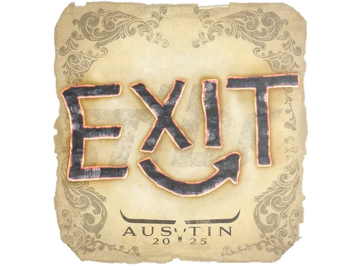 Sticker | exit | Austin 2025