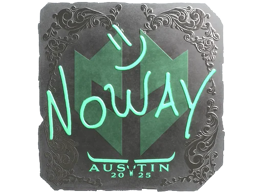 Sticker | noway (Foil) | Austin 2025