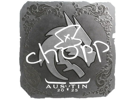 Sticker | chopper (Foil) | Austin 2025