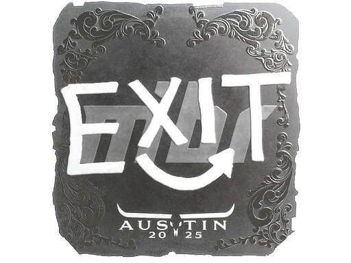 Sticker | exit (Foil) | Austin 2025
